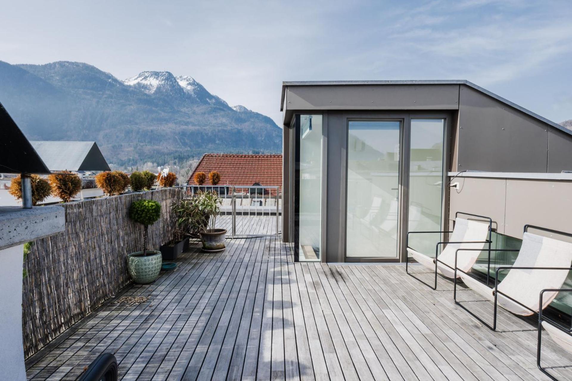 Appartamento Luxus Penthouse Mit Panoramablick Bad Ischl Esterno foto