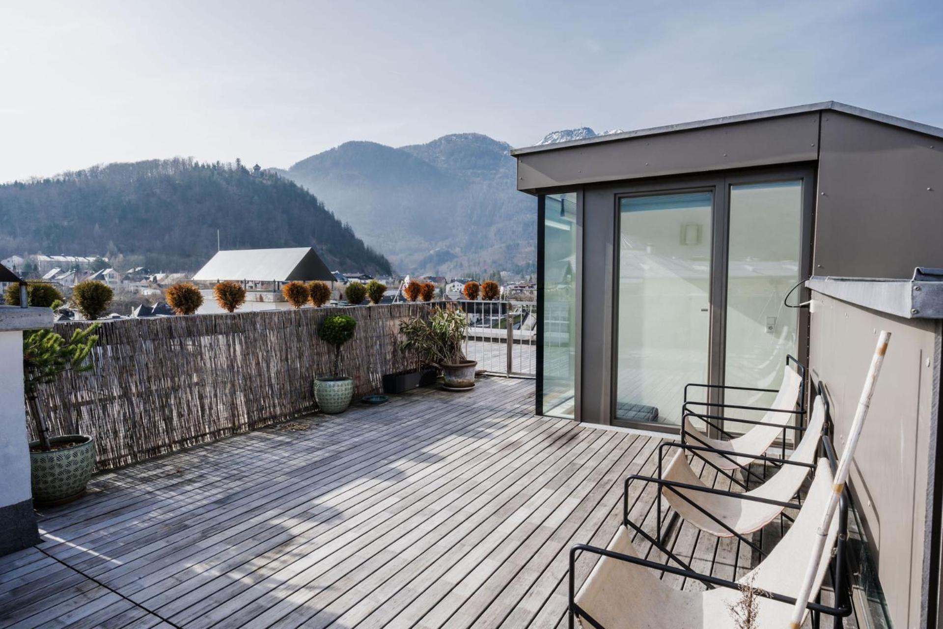 Appartamento Luxus Penthouse Mit Panoramablick Bad Ischl Esterno foto